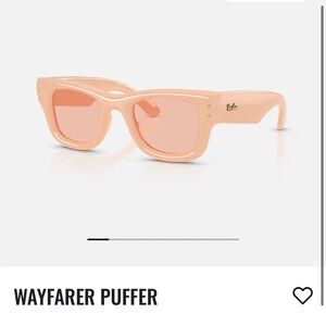 Ray-Ban Wayfarer Puffer Sunglasses - Peach